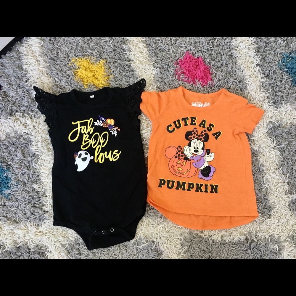 18 month old shirt and onesie. Halloween
